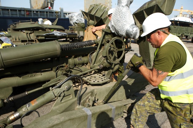 Latvijā ierodas Kanādas bruņoto spēku tehnika un karavīri - 29