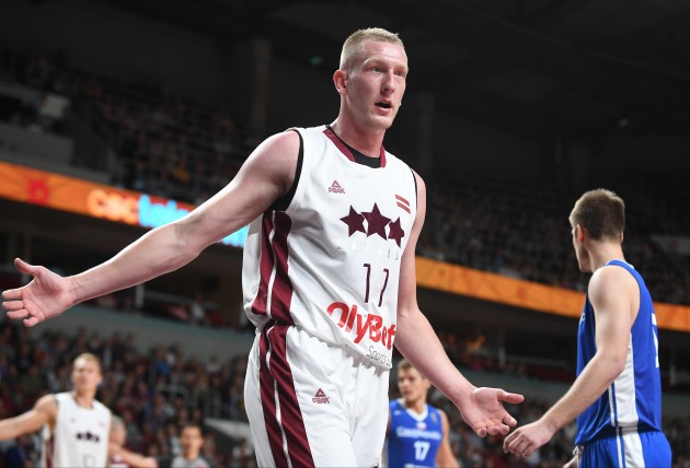 Basketbols, pārbaudes spēle: Latvija - Rumānija - 32