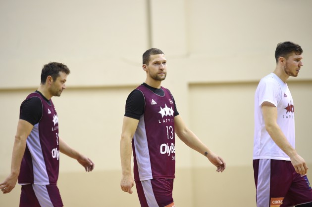 Latvijas basketbola izlases treniņš - 12