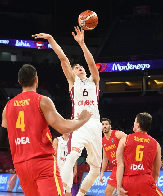 Basketbols, Eurobasket 2017: Latvija - Melnkalne - 52