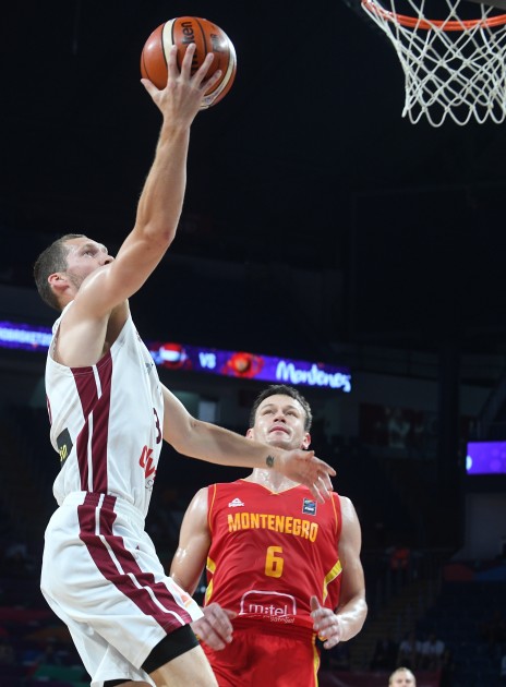 Basketbols, Eurobasket 2017: Latvija - Melnkalne - 54
