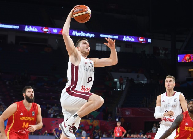 Basketbols, Eurobasket 2017: Latvija - Melnkalne - 61