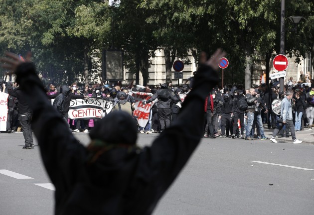 Protesti Parīzē pret darba tirgus reformām - 21