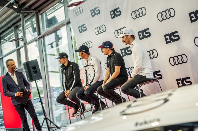 Fani 'Audi' centrā tiekas ar EKS rallijkrosa komandu - 16