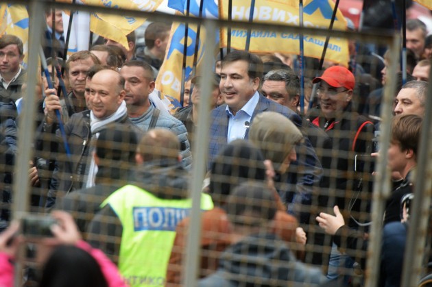 Saakašvili Kijevā organizē protestus pret korupciju - 10