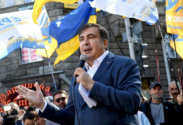 Saakašvili Kijevā organizē protestus pret korupciju - 11