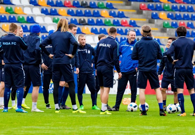 Futbols, Liepāja/Mogo un Riga FC treniņš pirms Latvijas kausa fināla