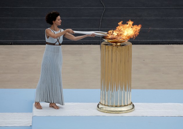 Olimpiskās uguns nodošana 2018. gada Phjončhanas ziemas olimpisko spēļu rīkotājiem - 14