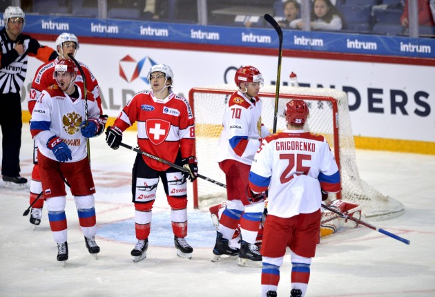 Krievijas un Šveices hokejistu cīņa - 5