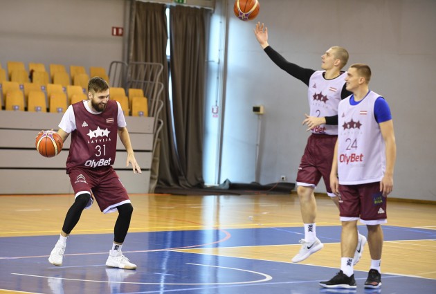 Basketbols, Latvijas vīriešu basketbola izlases treniņš novembrī - 19