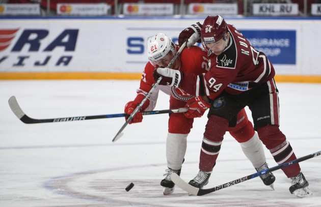 Hokejs, KHL spēle: Rīgas Dinamo - Vitjazj - 34