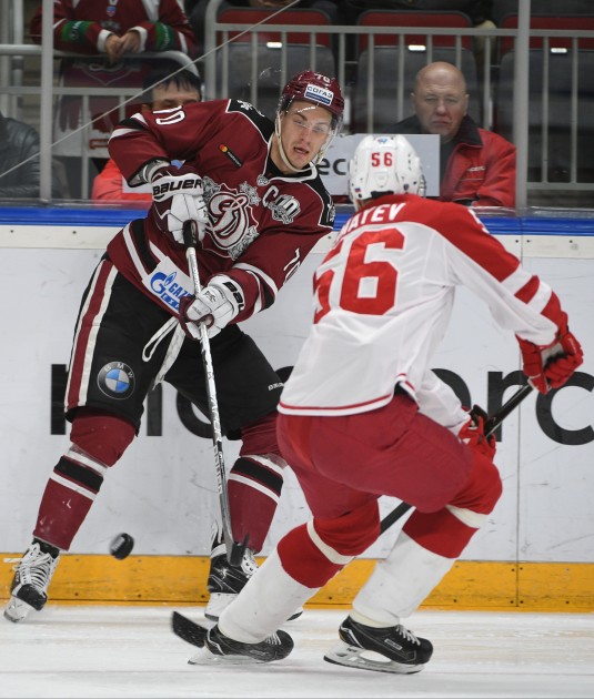 Hokejs, KHL spēle: Rīgas Dinamo - Vitjazj - 37