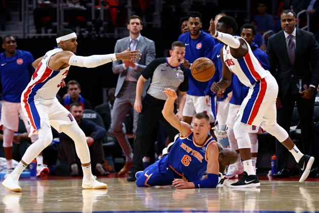 Basketbols; NBA; Knicks pret Pistons; 2017 - 6