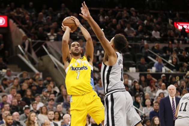 Basketbols; NBA; Spurs pret Nuggets; 2018 - 7
