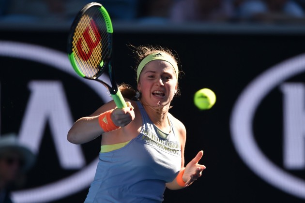 Teniss: Australian Open: Jeļena Ostapenko - Jinjina Duaņa - 6