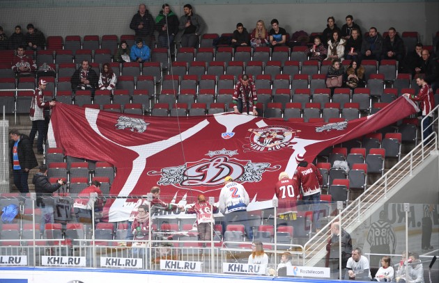 Hokejs, KHL spēle: Rīgas Dinamo - Amur - 6