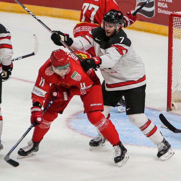 Hokejs, pārbaudes spēle: Kanāda - Baltkrievija - 5