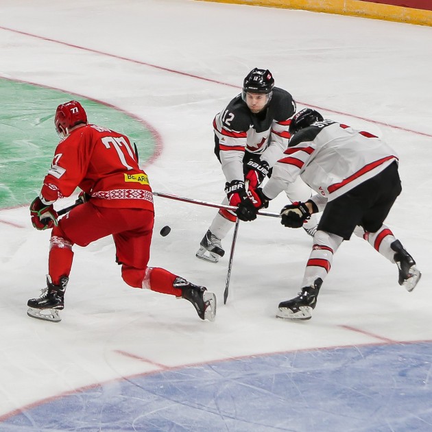 Hokejs, pārbaudes spēle: Kanāda - Baltkrievija - 9