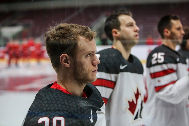 Hokejs, pārbaudes spēle: Kanāda - Baltkrievija - 11