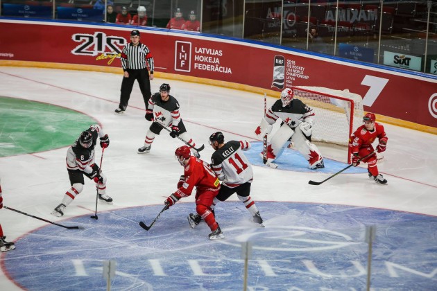 Hokejs, pārbaudes spēle: Kanāda - Baltkrievija - 15