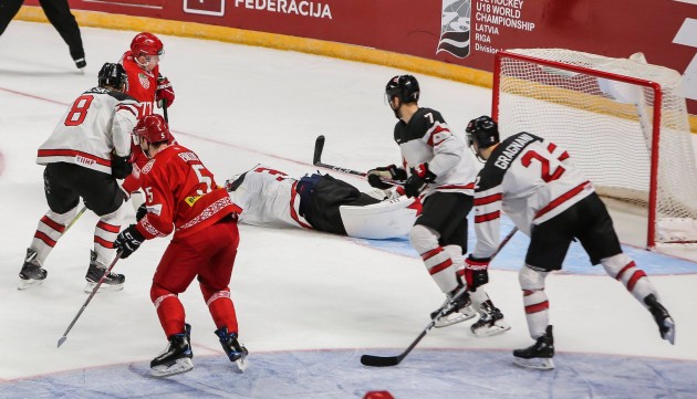Hokejs, pārbaudes spēle: Kanāda - Baltkrievija - 23
