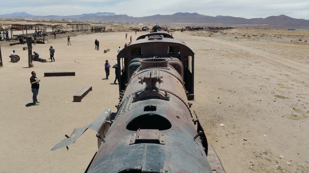 Vilcienu kapsēta Bolīvijas tuksnesī - 1