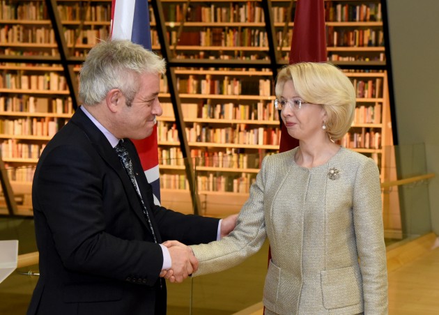 Lielbritānijas parlamenta Pārstāvju palātas priekšsēdētāja Džona Berkova vizīte Latvijā - 26