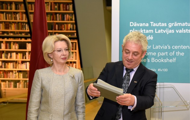 Lielbritānijas parlamenta Pārstāvju palātas priekšsēdētāja Džona Berkova vizīte Latvijā - 28