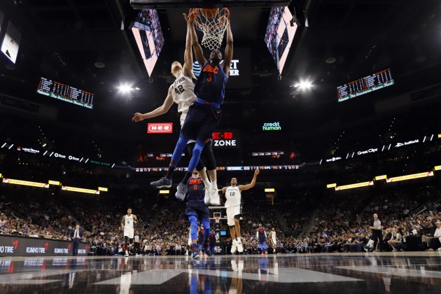 Basketbols; NBA; Spurs pret Thunder; 29.03.18 - 3