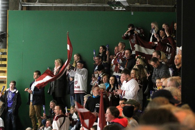 Hokejs, pārbaudes spēle: Latvija - Norvēģija