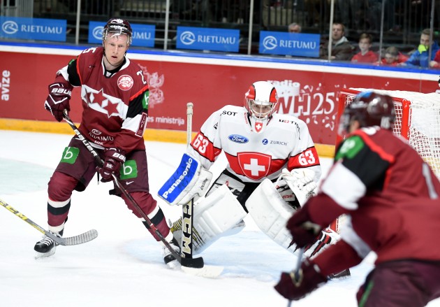 Hokejs, pārbaudes spēle: Latvija - Šveice - 22