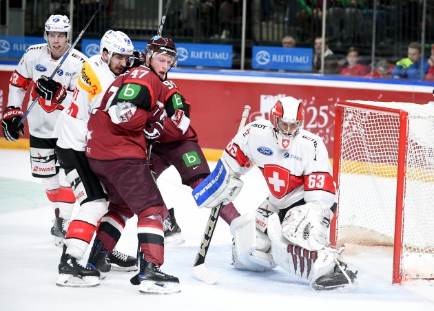 Hokejs, pārbaudes spēle: Latvija - Šveice - 25