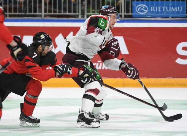 Hokejs, pārbaudes spēle: Latvija - Kanāda - 43