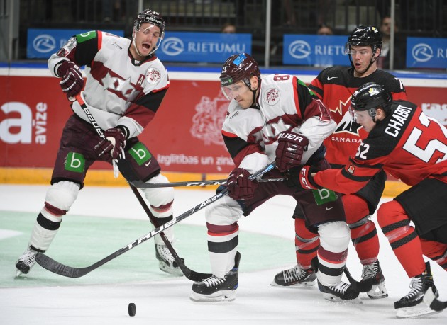 Hokejs, pārbaudes spēle: Latvija - Kanāda - 52