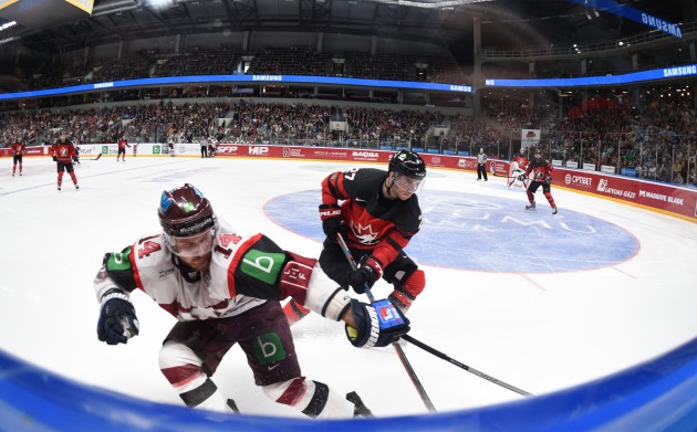 Hokejs, pārbaudes spēle: Latvija - Kanāda - 57