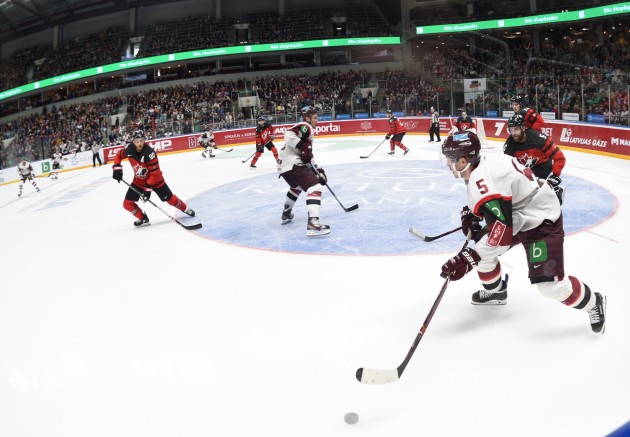 Hokejs, pārbaudes spēle: Latvija - Kanāda - 59