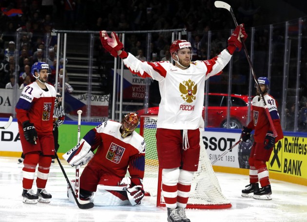 Hokejs, pasaules čempionāts 2018: Čehija - Krievija - 2