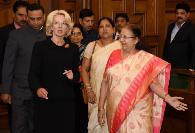 Ināra Mūrniece tiekas ar Indijas parlamenta apakšpalātas priekšsēdētāju Sumitru Mahadžanu - 3