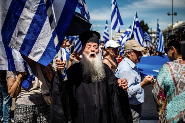 Grieķijā protestē pret vienošanos par Maķedonijas nosaukuma maiņu  - 4