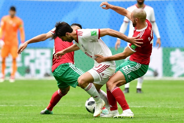 Futbols, Pasaules kauss 2018: Irāna - Maroka - 1