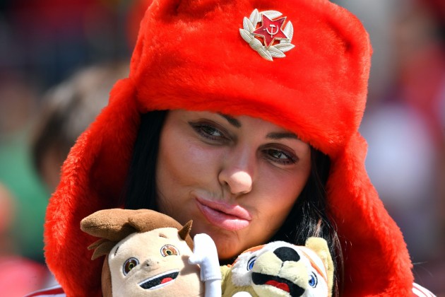 Futbols fans Pasaules kauss Krievija. Meitenes - 123