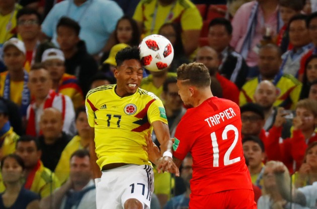 Futbols, pasaules kauss: Anglija - Kolumbija