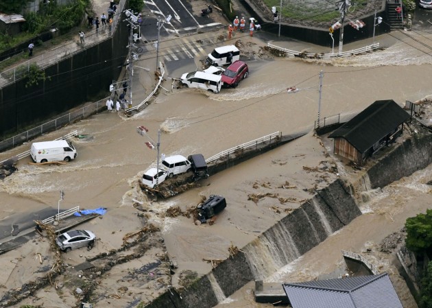 Lietusgāžu izraisītie plūdi Japānā - 2
