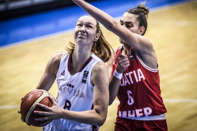 Basketbols, sieviešu U20 Eiropas čempionāts: Latvija - Horvātija - 3