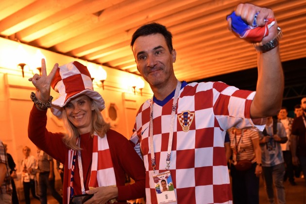 Futbola fani no Horvātijas svin Maskavā - 1