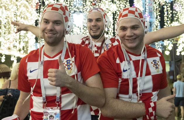 Futbola fani no Horvātijas svin Maskavā - 15