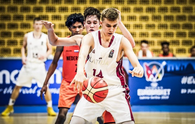 Basketbols, Eiropas U-16 čempionāts puišiem: Latvija - Nīderlande - 2