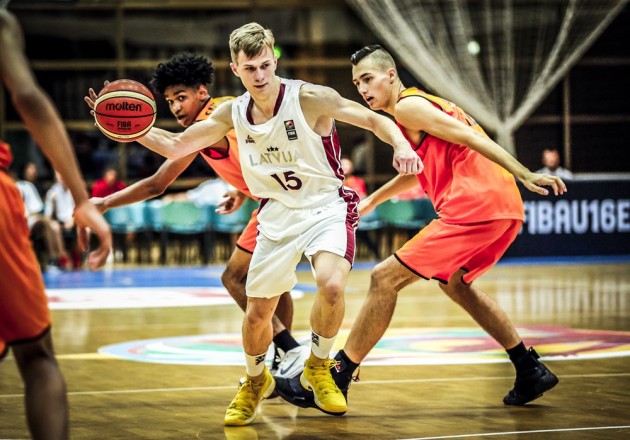 Basketbols, Eiropas U-16 čempionāts puišiem: Latvija - Nīderlande - 4