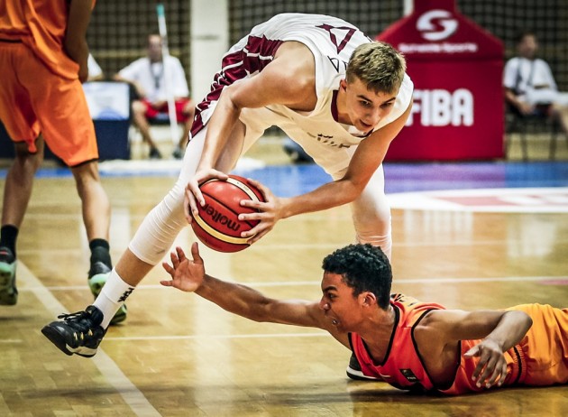 Basketbols, Eiropas U-16 čempionāts puišiem: Latvija - Nīderlande - 6