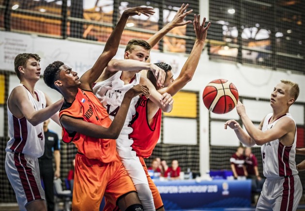 Basketbols, Eiropas U-16 čempionāts puišiem: Latvija - Nīderlande - 19